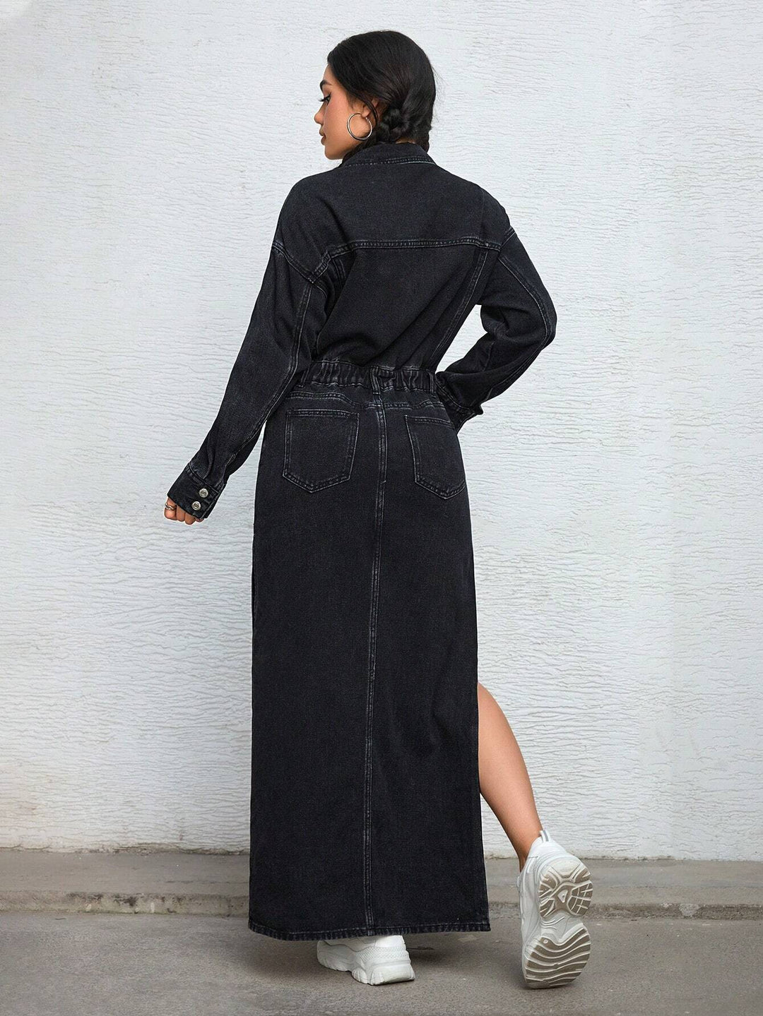 Rochie de blugi SHEIN, negru