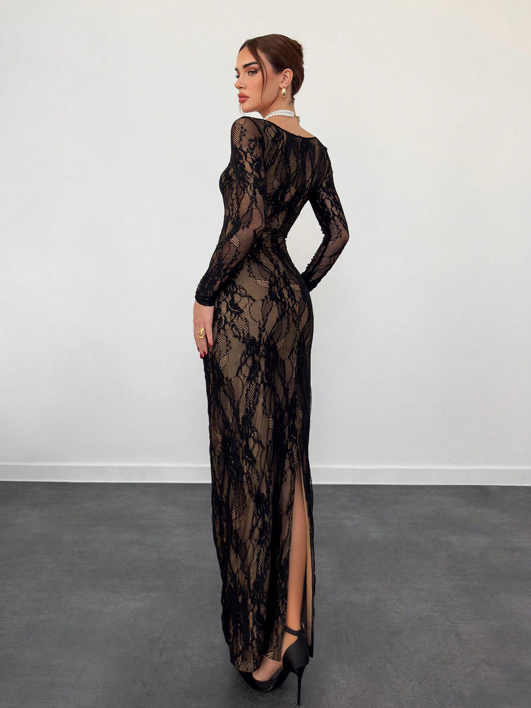 Rochie maxi SHEIN, negru