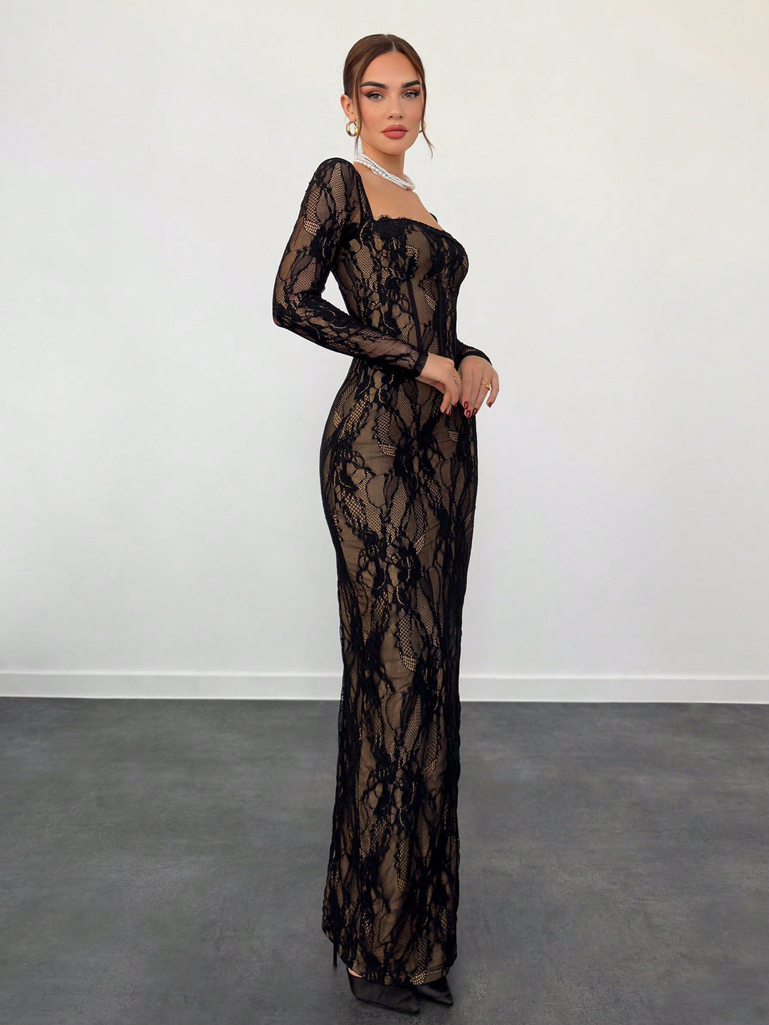 Rochie maxi SHEIN, negru