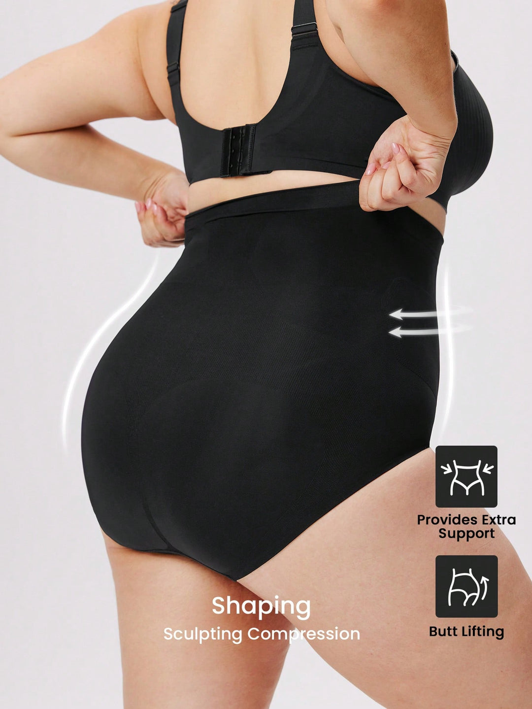 Lenjerie modelatoare SHEIN, negru
