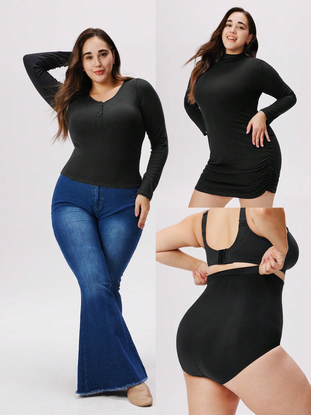 Lenjerie modelatoare SHEIN, negru