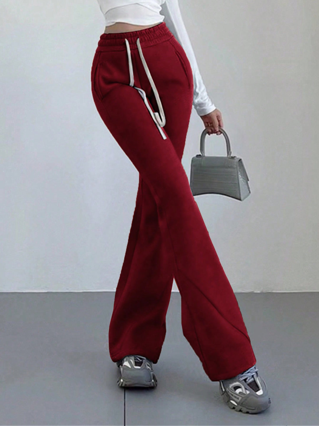 Pantaloni SHEIN, vișiniu