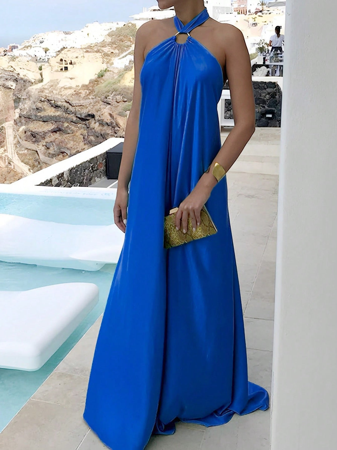 Rochie maxi SHEIN, albastru