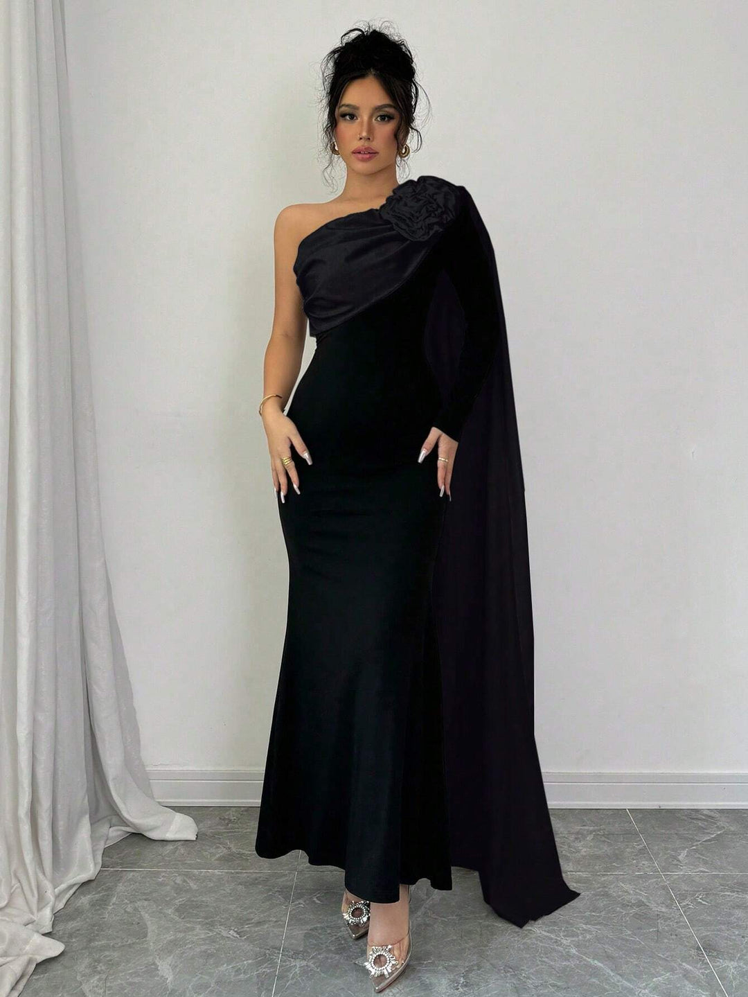 Rochie maxi SHEIN, negru