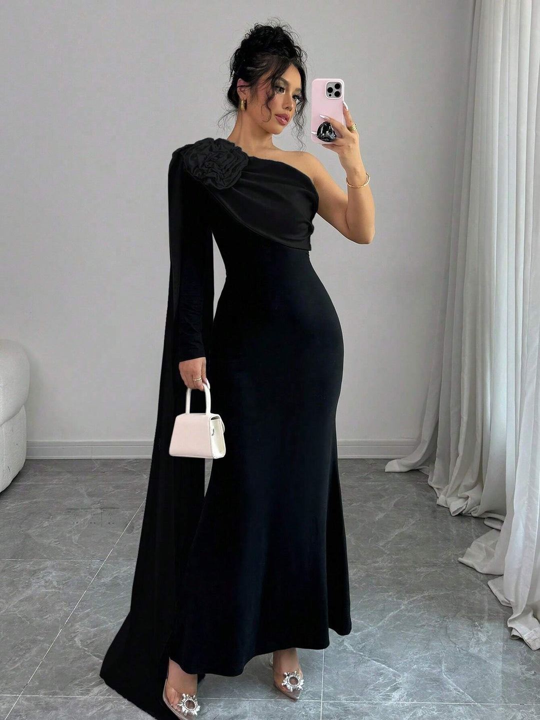 Rochie maxi SHEIN, negru