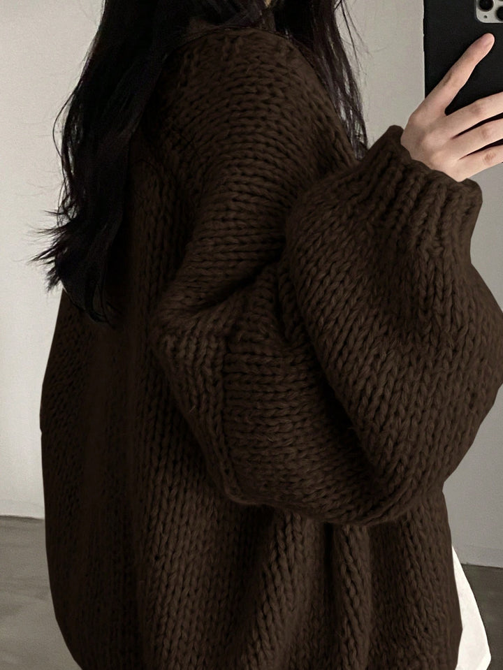 Cardigan SHEIN, maro