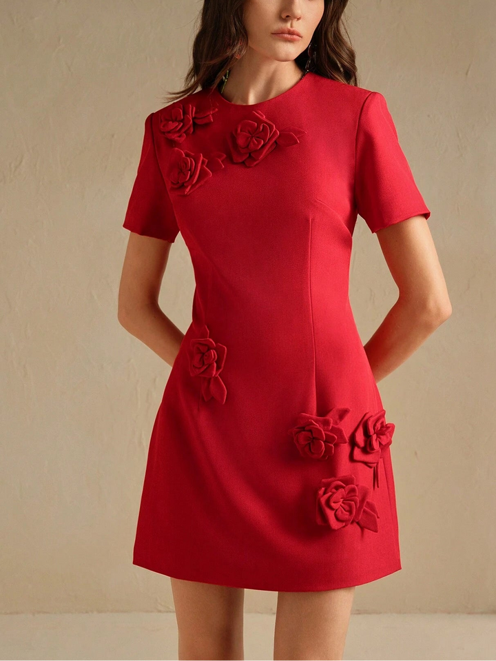 Rochie mini Anewsta by Shein, roșu