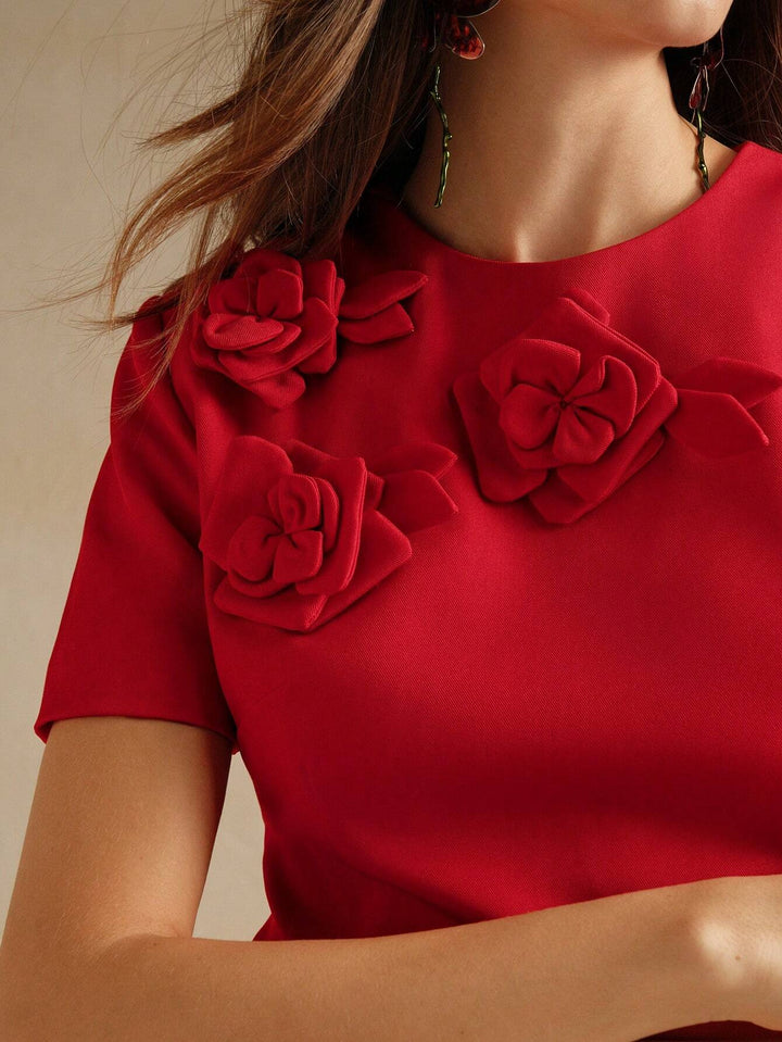 Rochie mini Anewsta by Shein, roșu