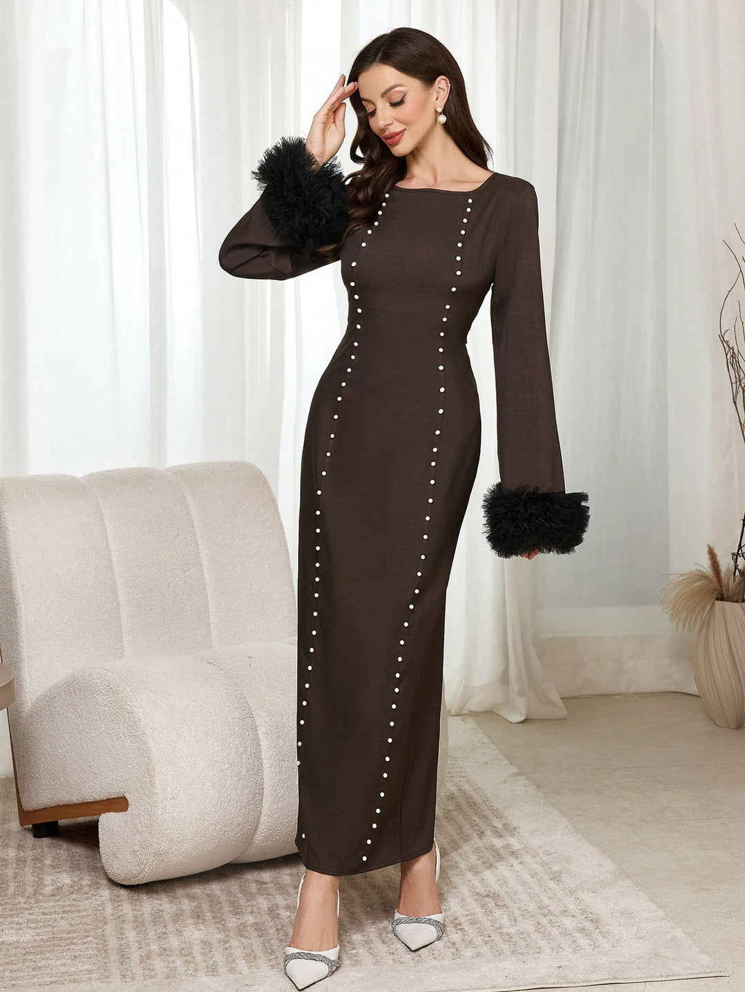 Rochei maxi SHEIN, maro