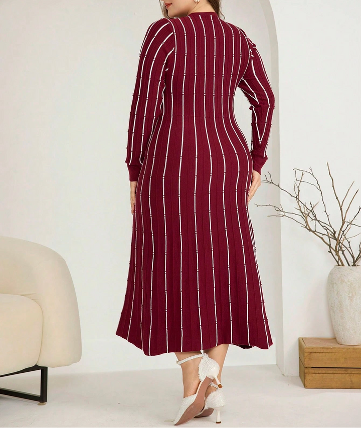 Rochie midi Shein Curve+, vișiniu