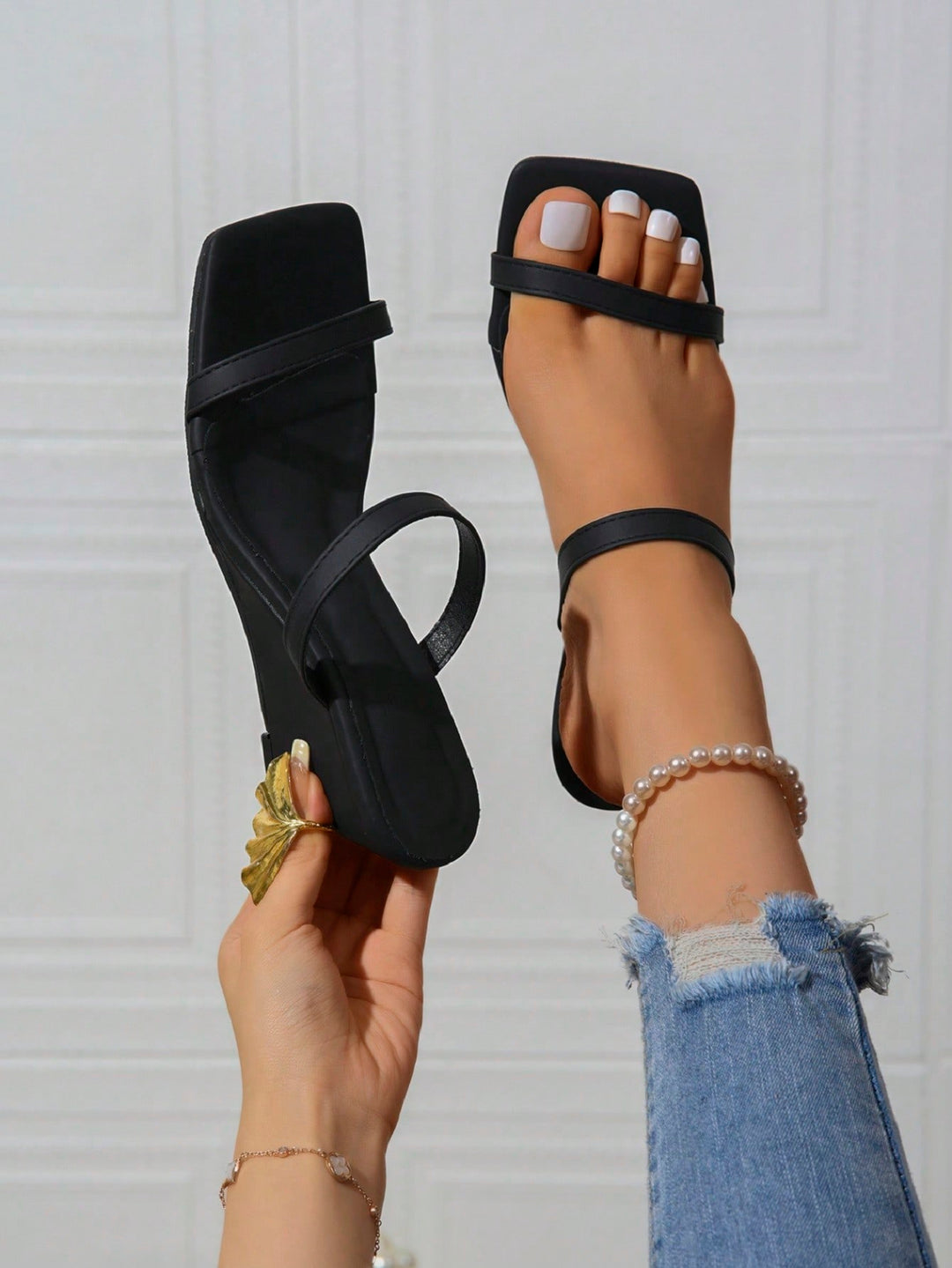 Sandale SHEIN, negru