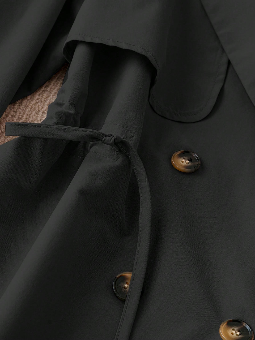 Trench SHEIN, negru