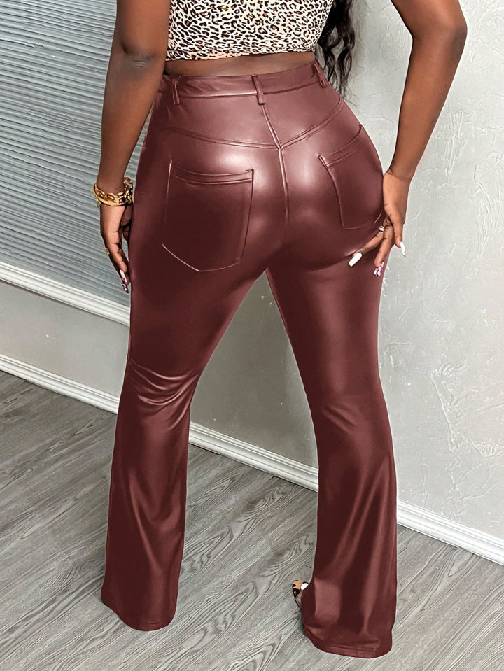 Pantaloni SHEIN, maro