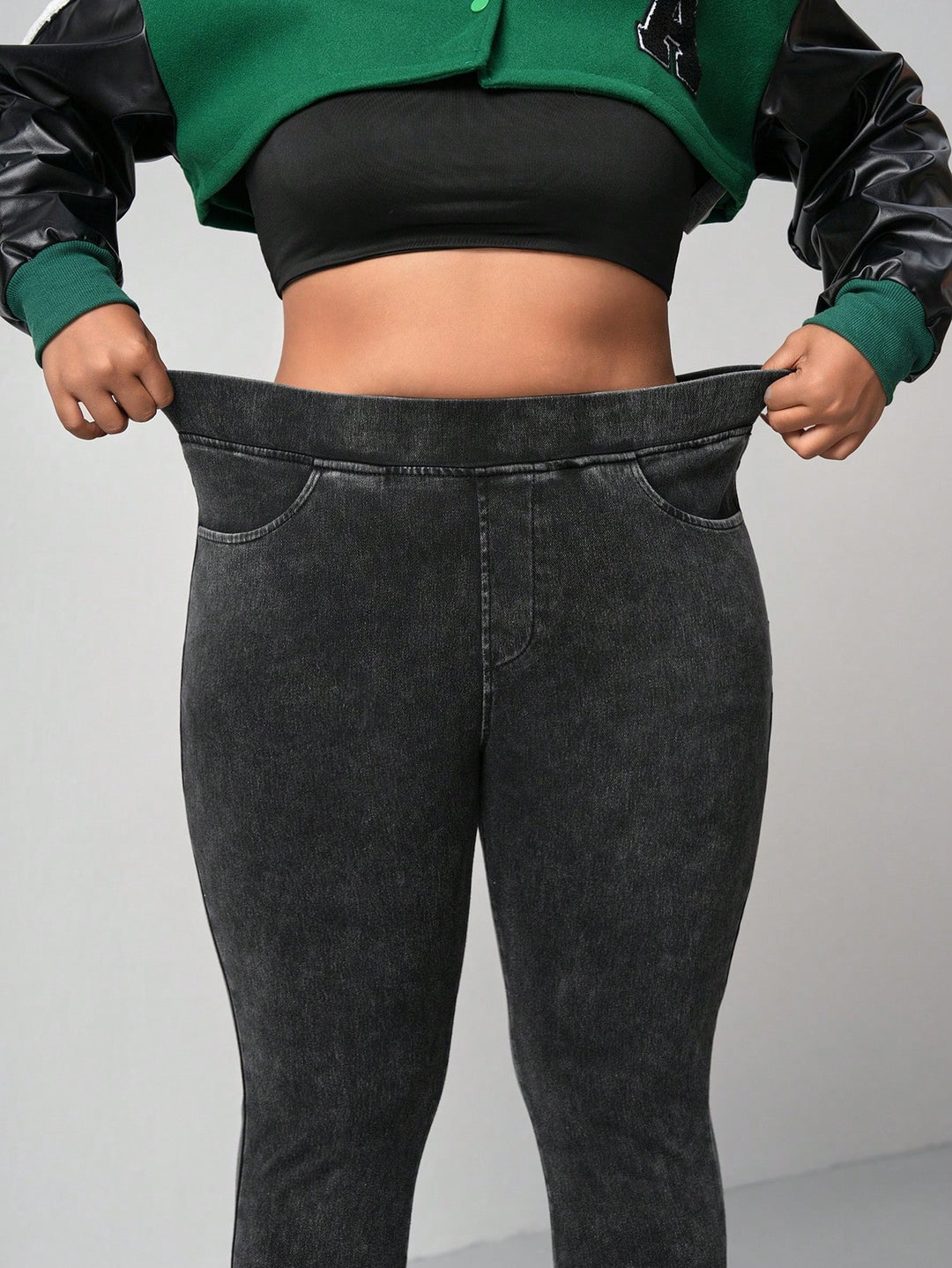Colanți SHEIN, gri