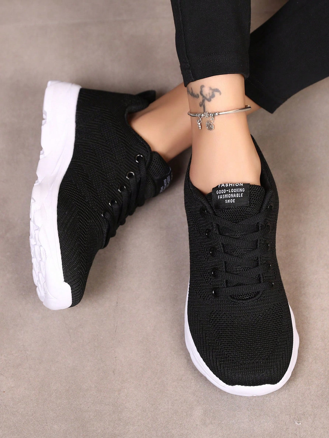 Pantofi sport SHEIN, negru