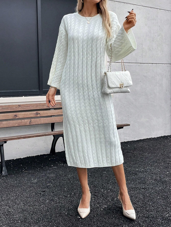 Rochie midi SHEIN, crem
