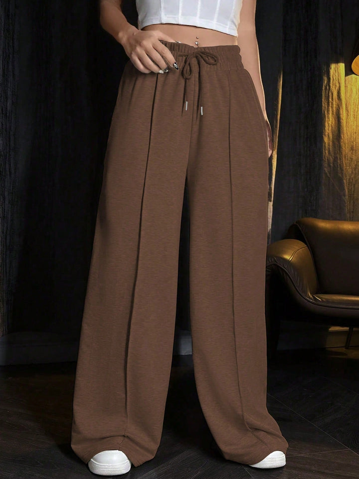 Pantaloni SHEIN, maro