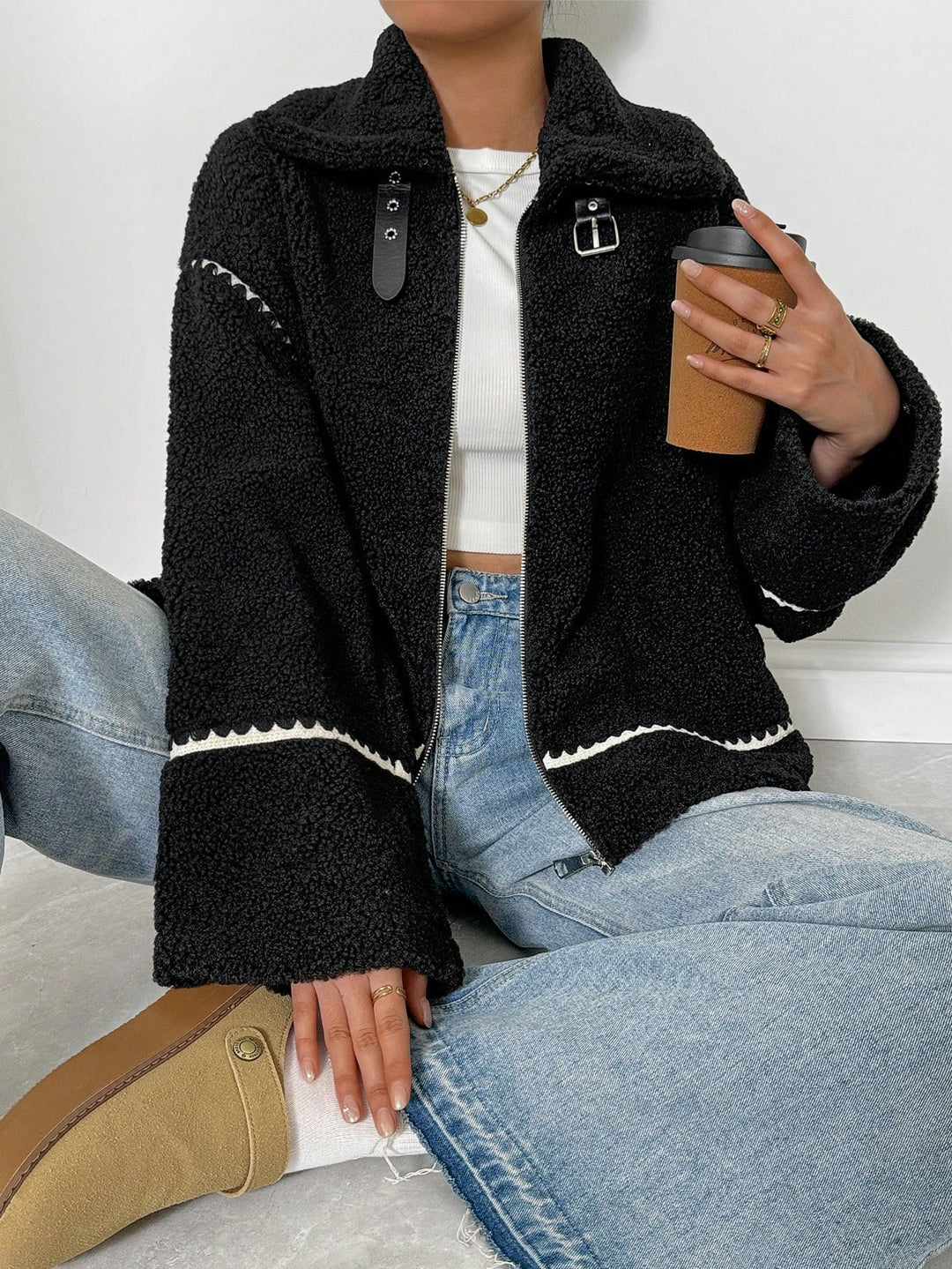 Palton SHEIN, negru