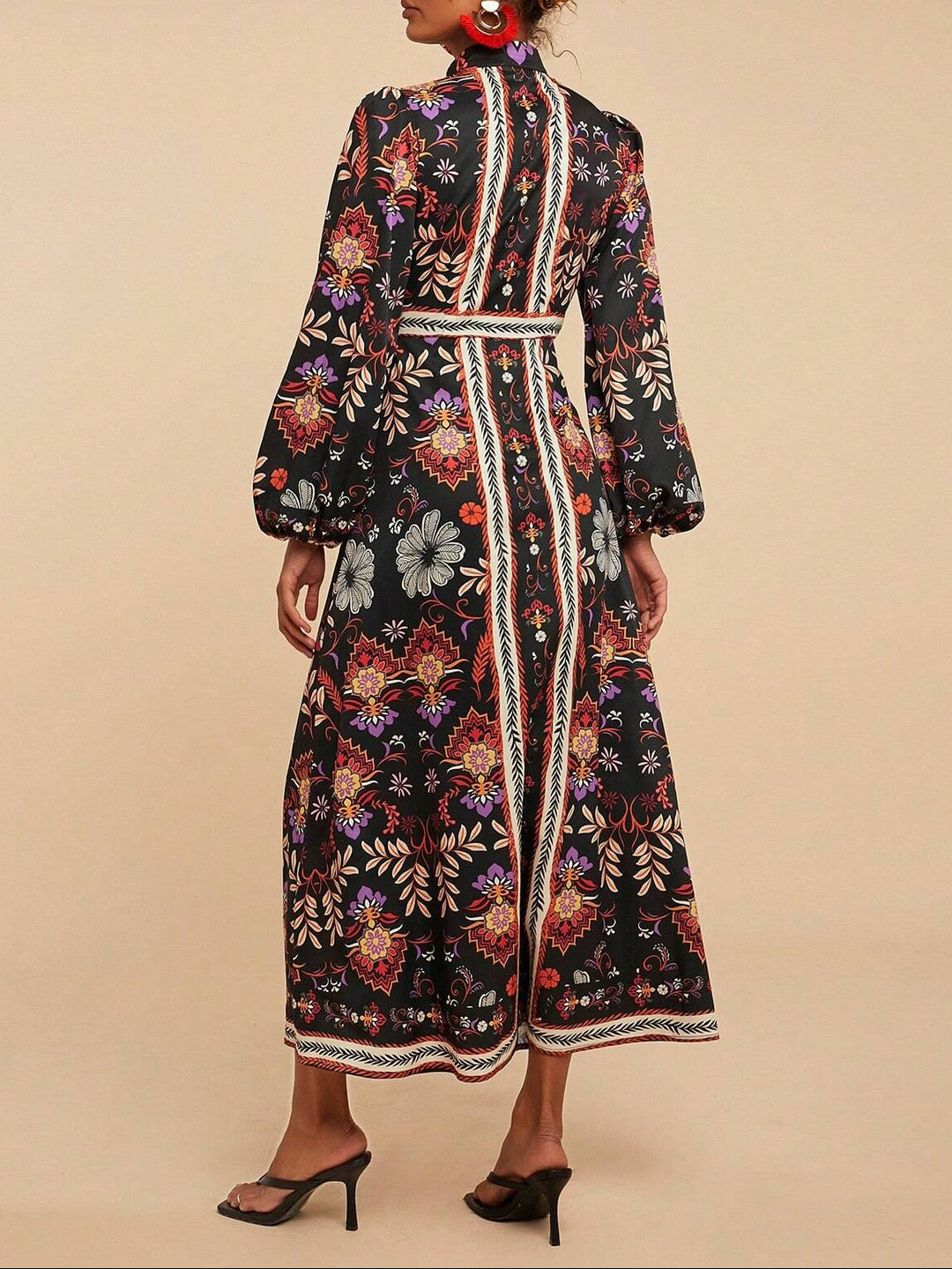 Rochie maxi Shein, mix culori