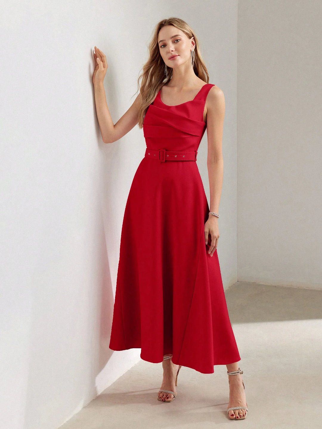Rochie maxi SHEIN, roșu