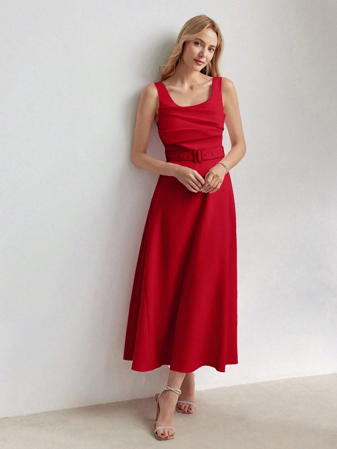 Rochie maxi SHEIN, roșu