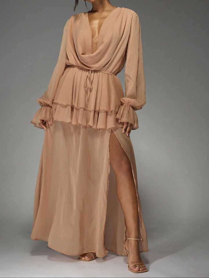 SHEIN Maxi ruha, barna