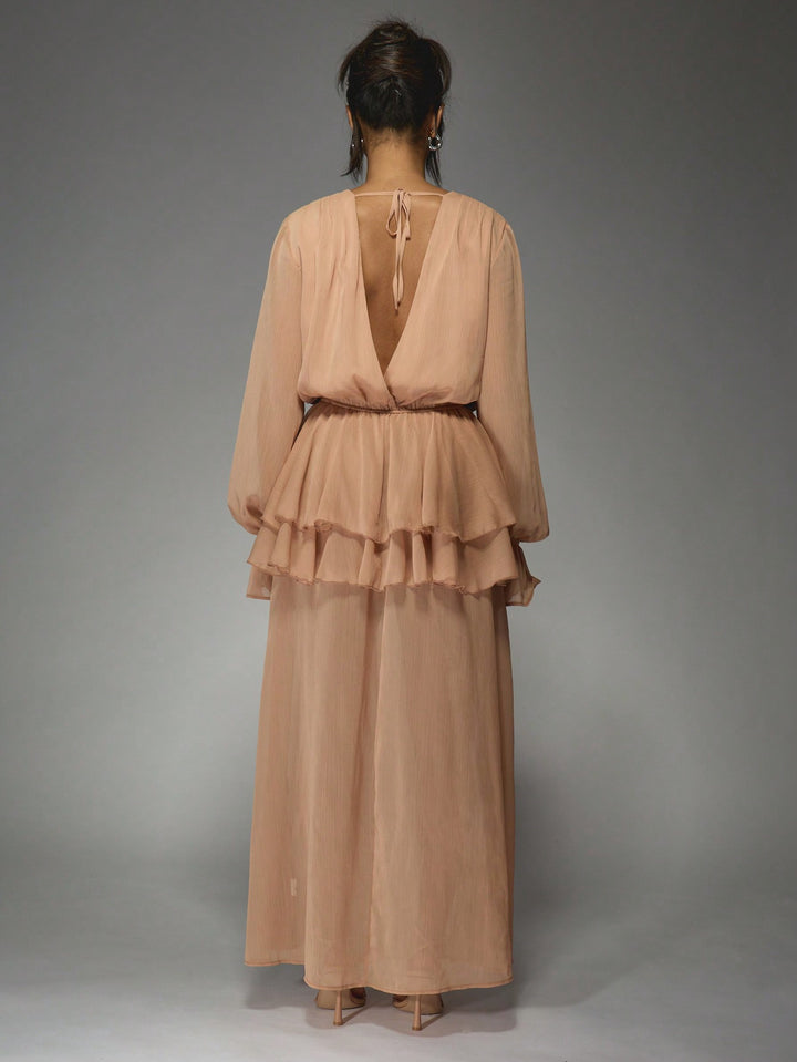 SHEIN Maxi ruha, barna