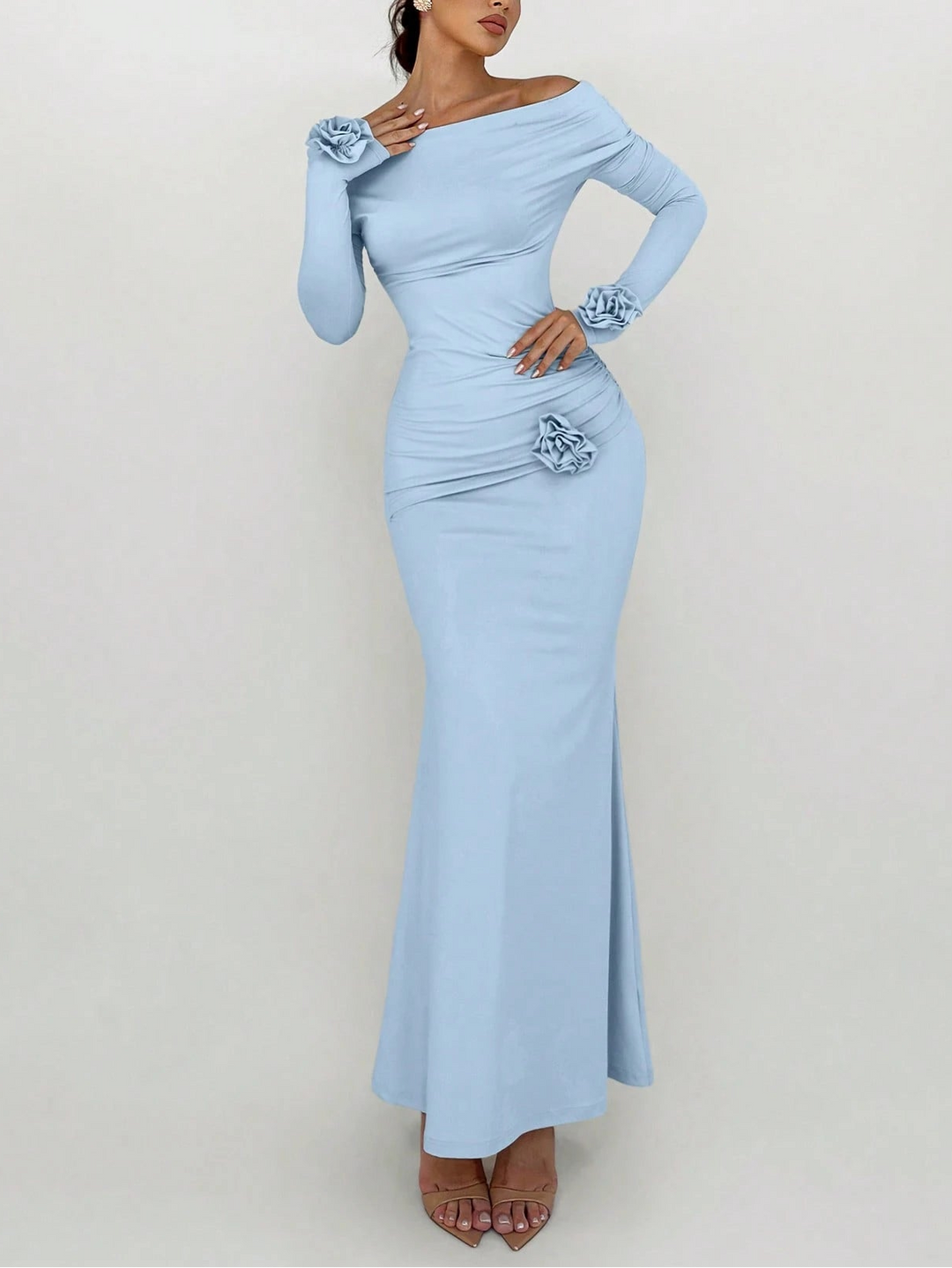 SHEIN maxi ruha, kék