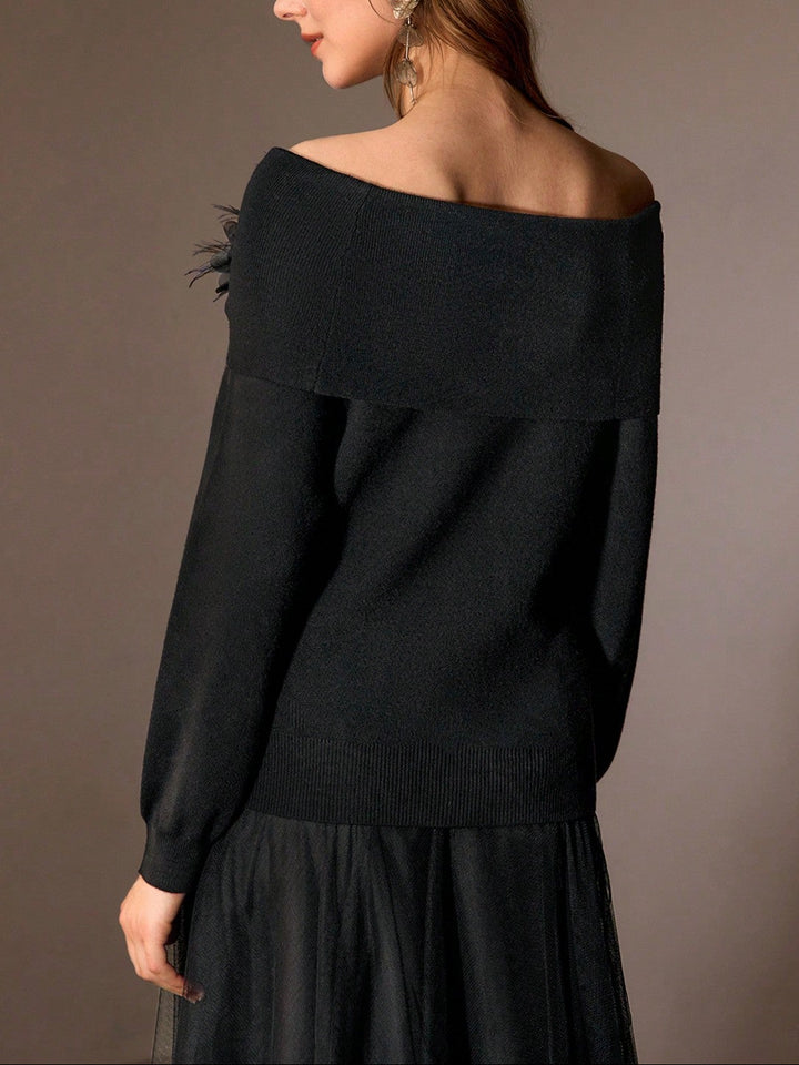 Motf by Shein blúz, fekete