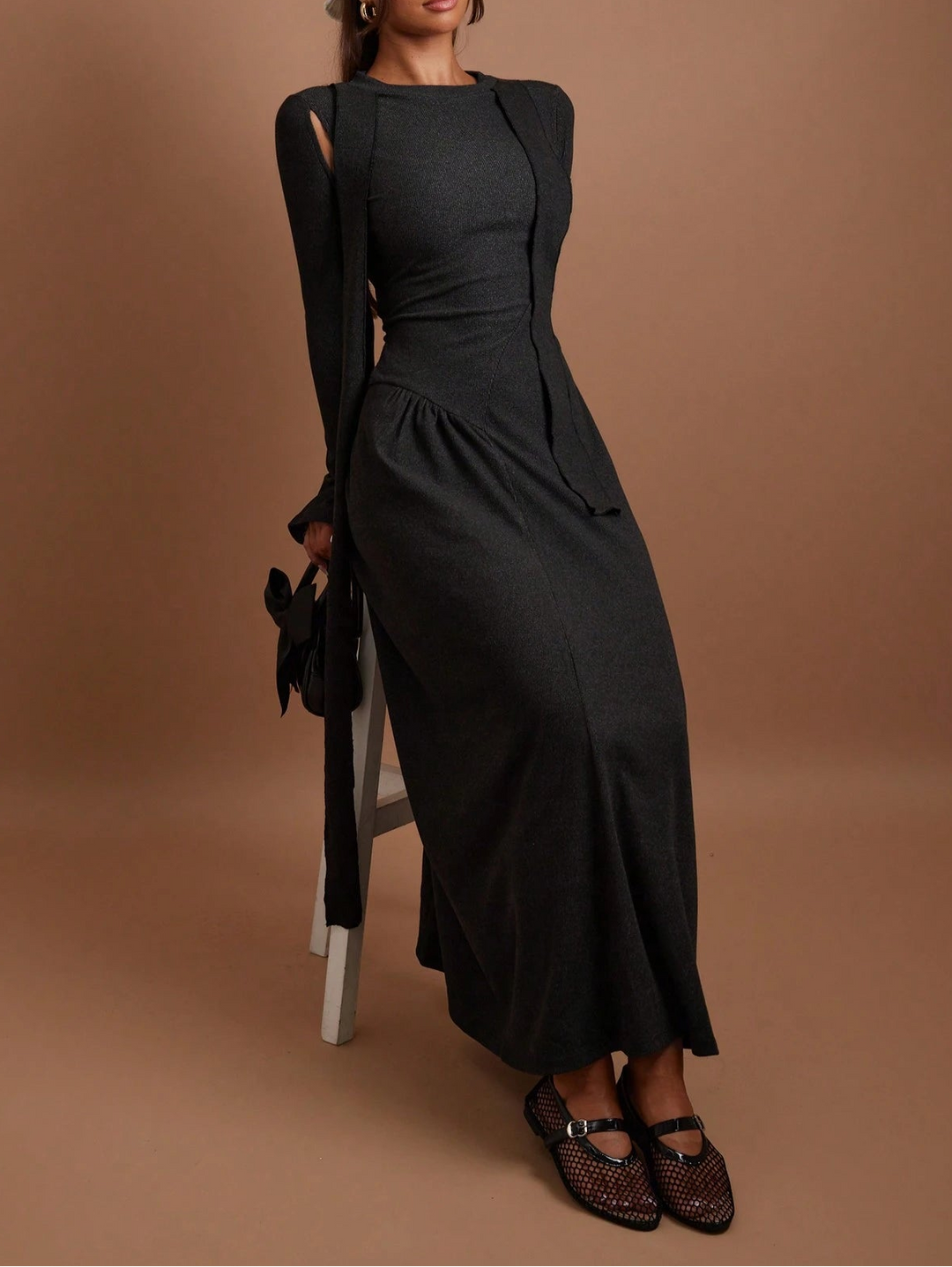 Rochie maxi SHEIN, negru