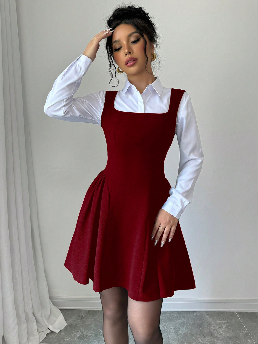 Rochie mini SHEIN, vișiniu