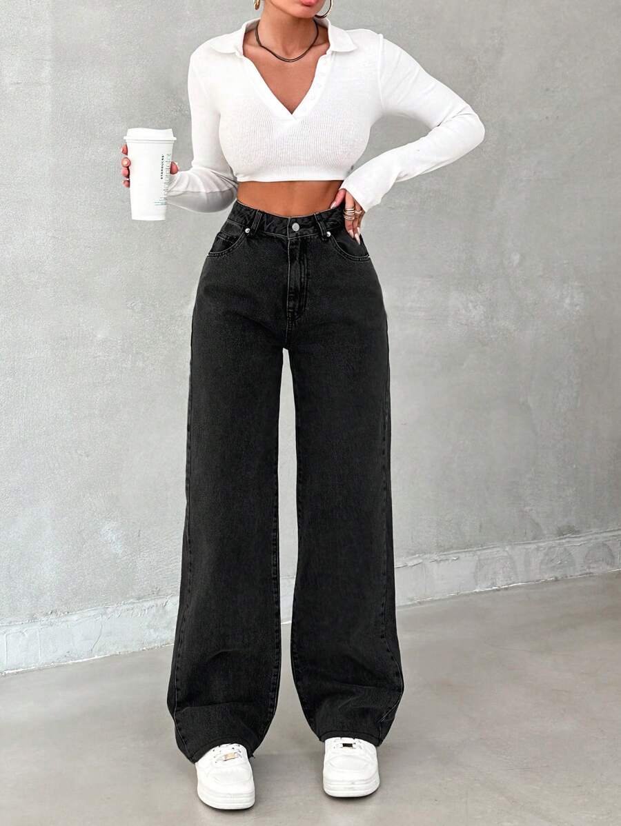 Jeans SHEIN, negru