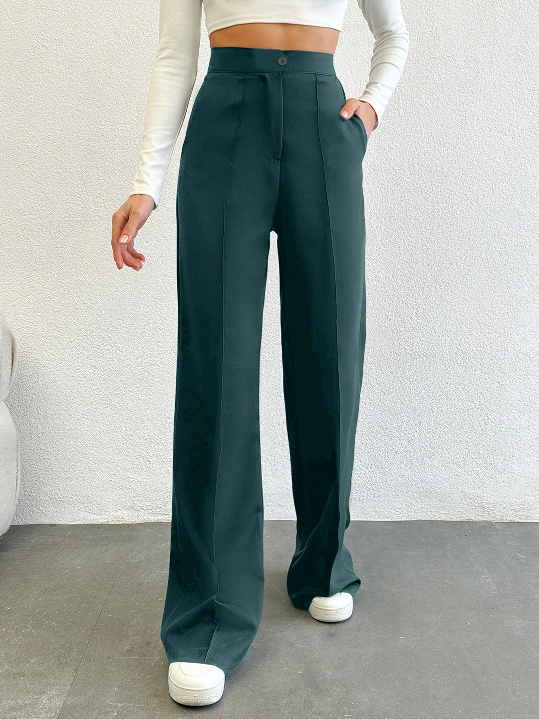 Pantaloni SHEIN, verde