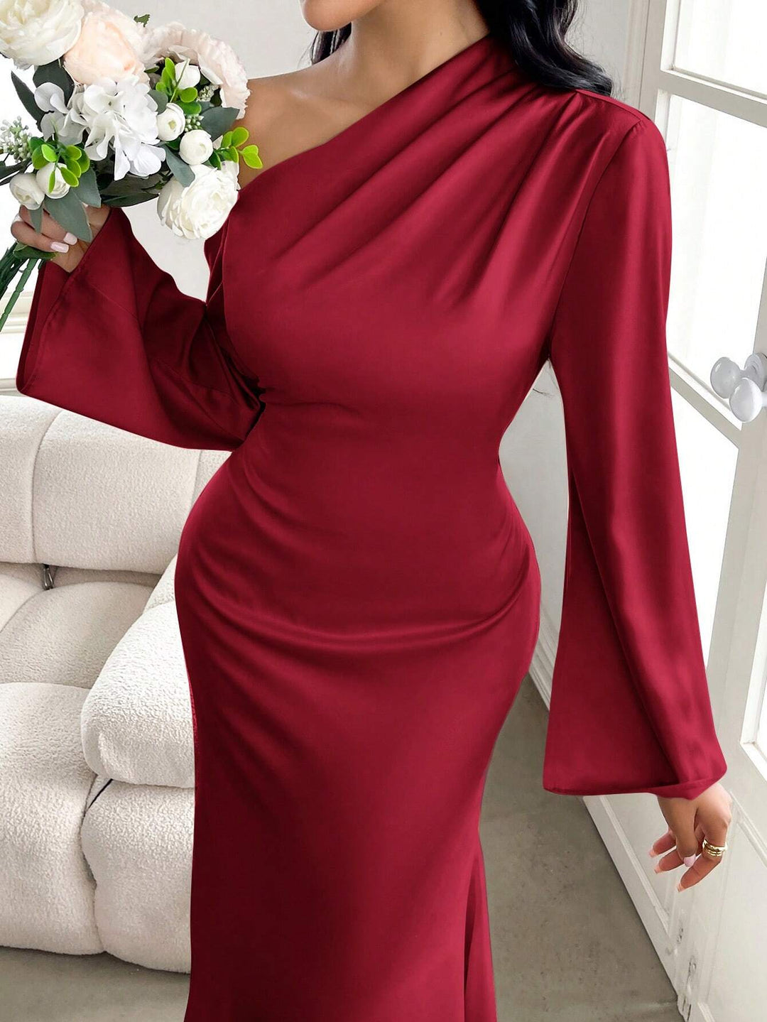 Rochie maxi Shein, roșu