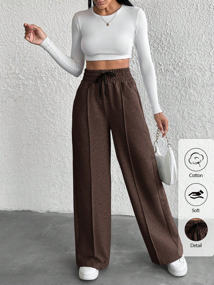 Pantaloni SHEIN, maro