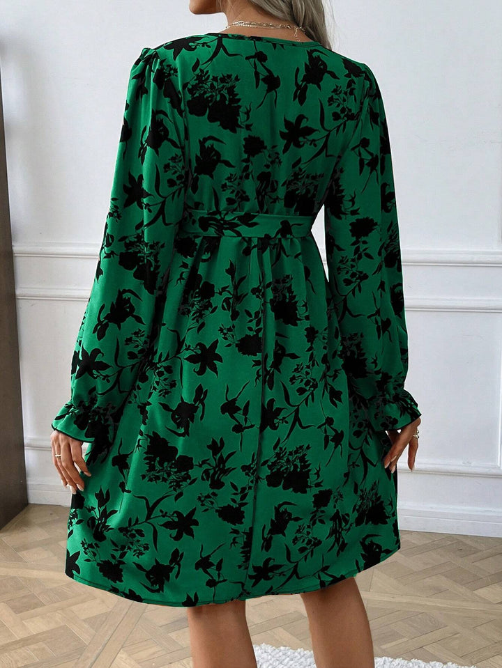 Rochie midi SHEIN, verde