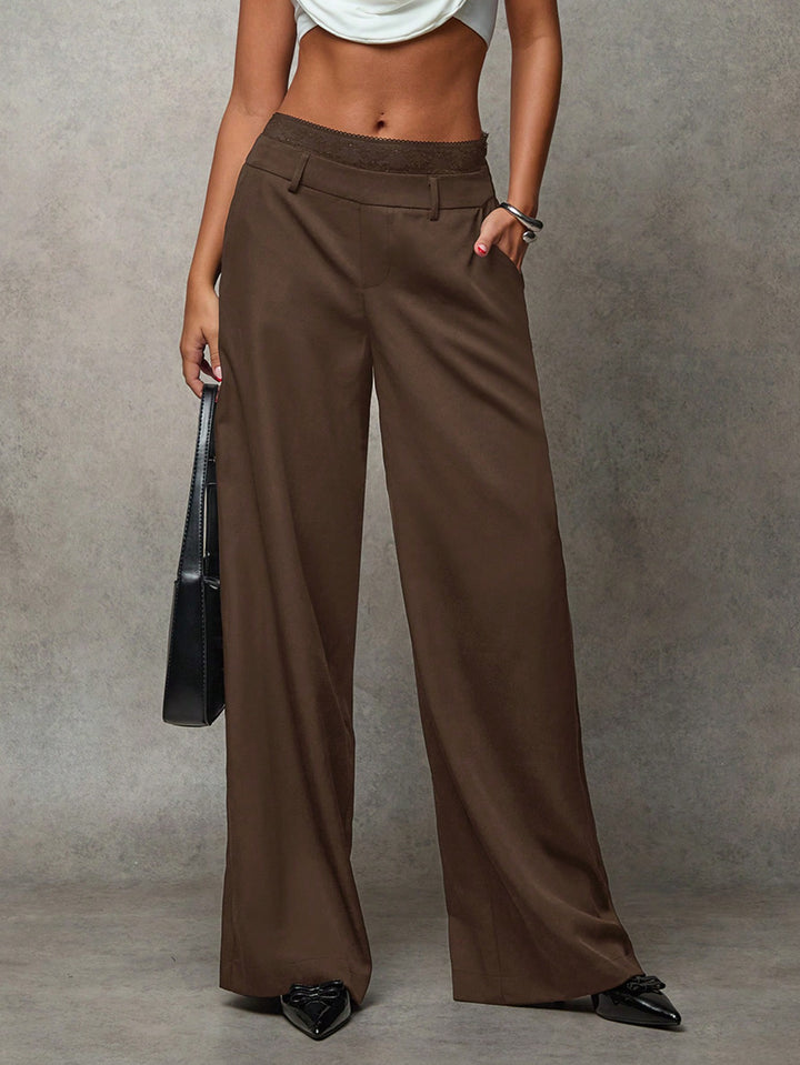 Pantaloni SHEIN, maro