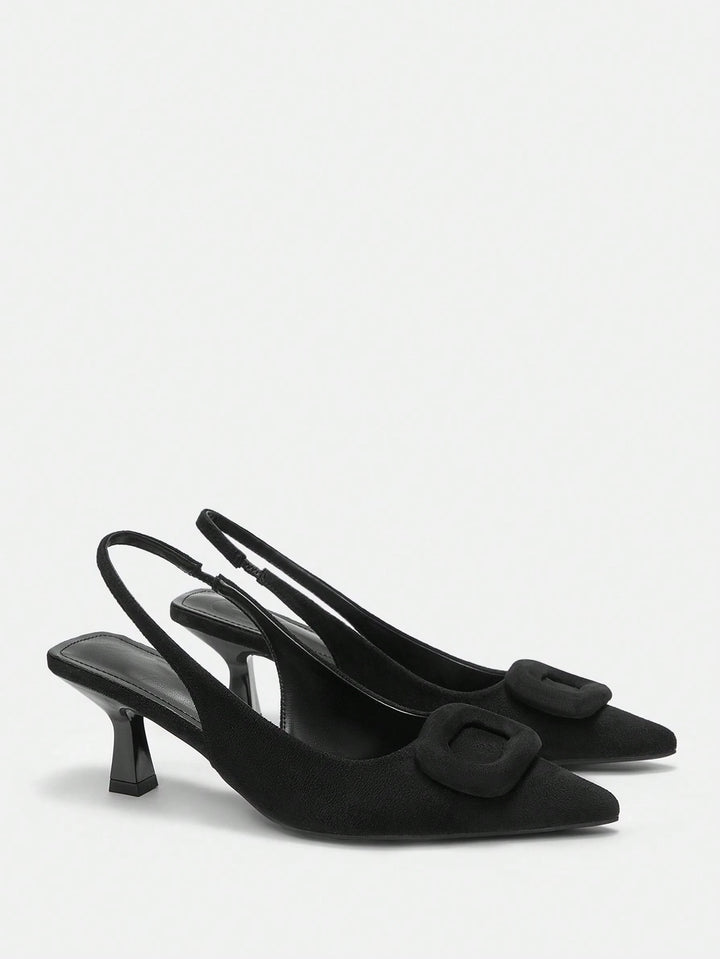 Pantofi cu toc SHEIN, negru