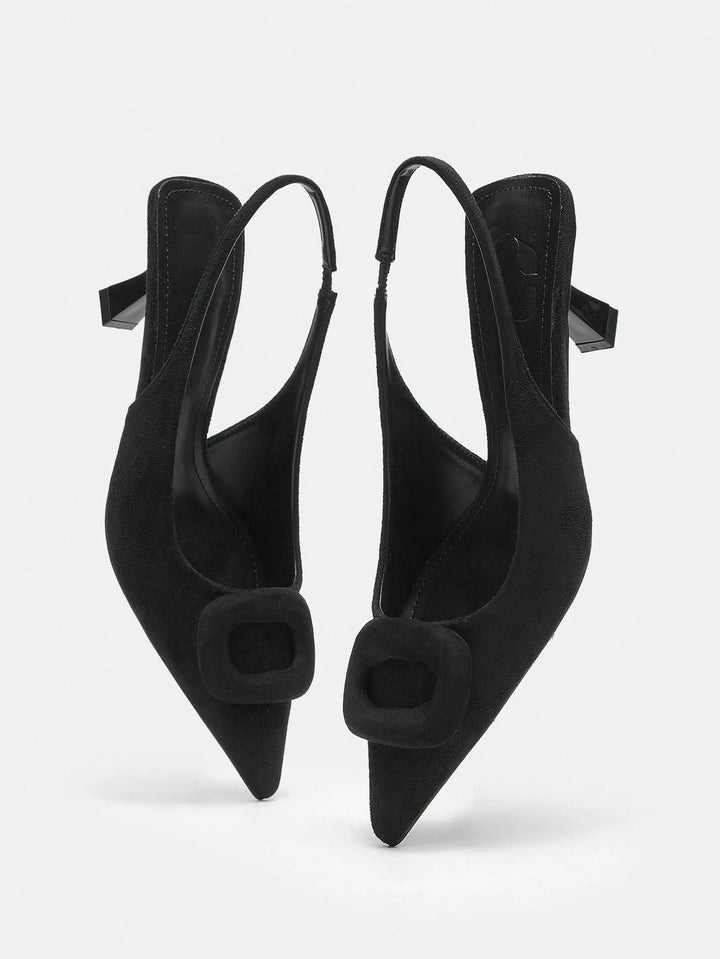 Pantofi cu toc SHEIN, negru