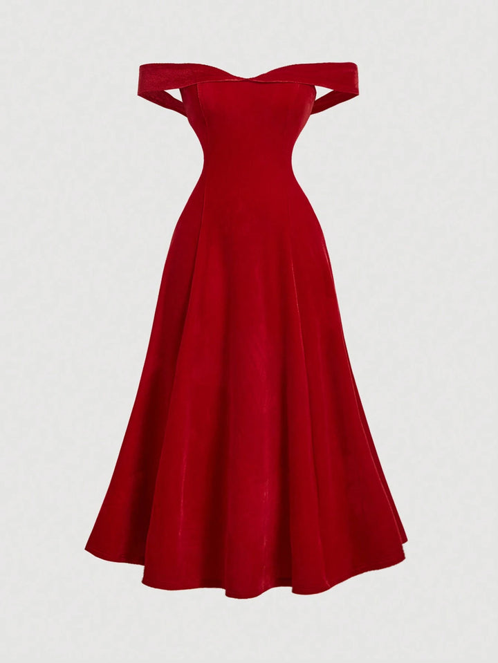 Rochie midi SHEIN, roșu