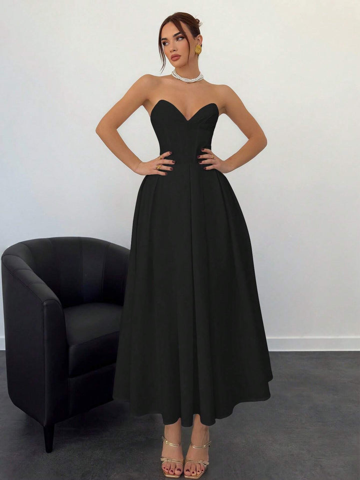 Rochie midi SHEIN, negru