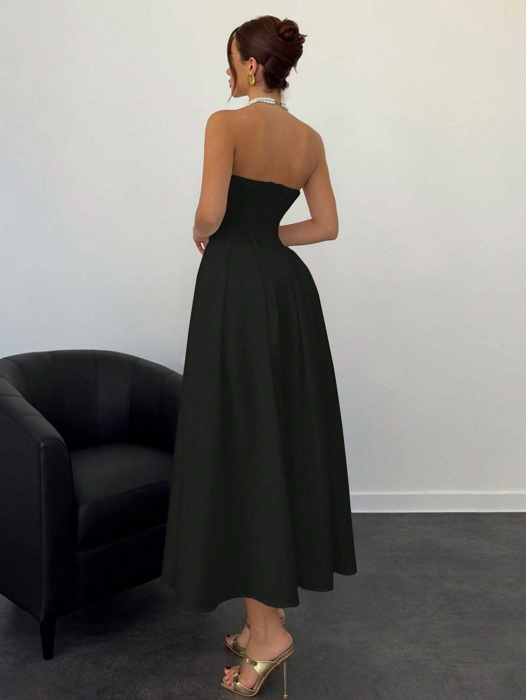 Rochie midi SHEIN, negru