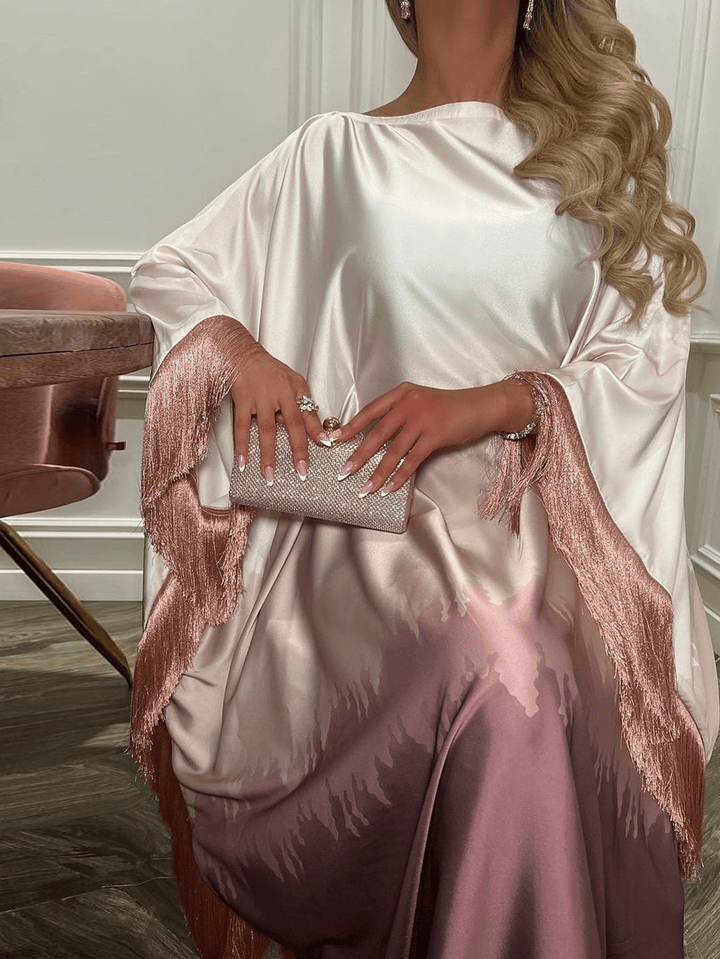 Set caftan și jalabiya SHEIN, roșu
