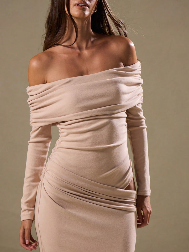 Rochie maxi SHEIN, maro