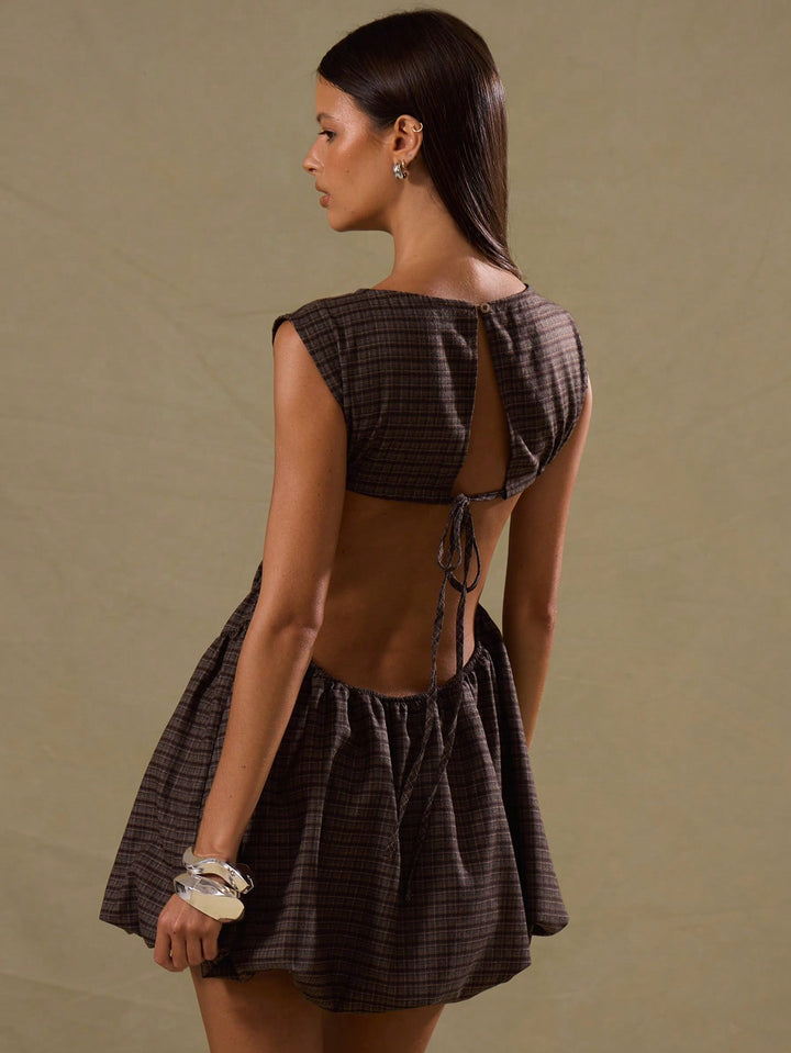 Rochie mini SHEIN, kaki