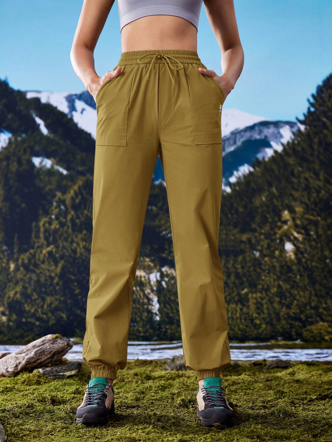 Pantaloni Shein, galben