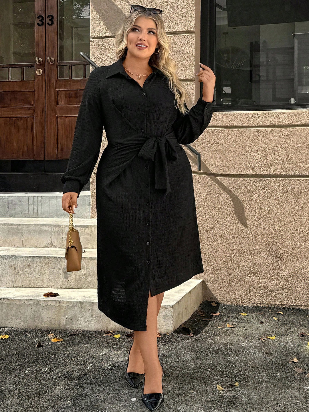 Rochie midi SHEIN, negru