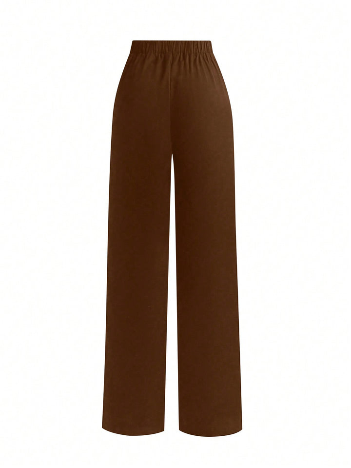Pantaloni SHEIN, maro