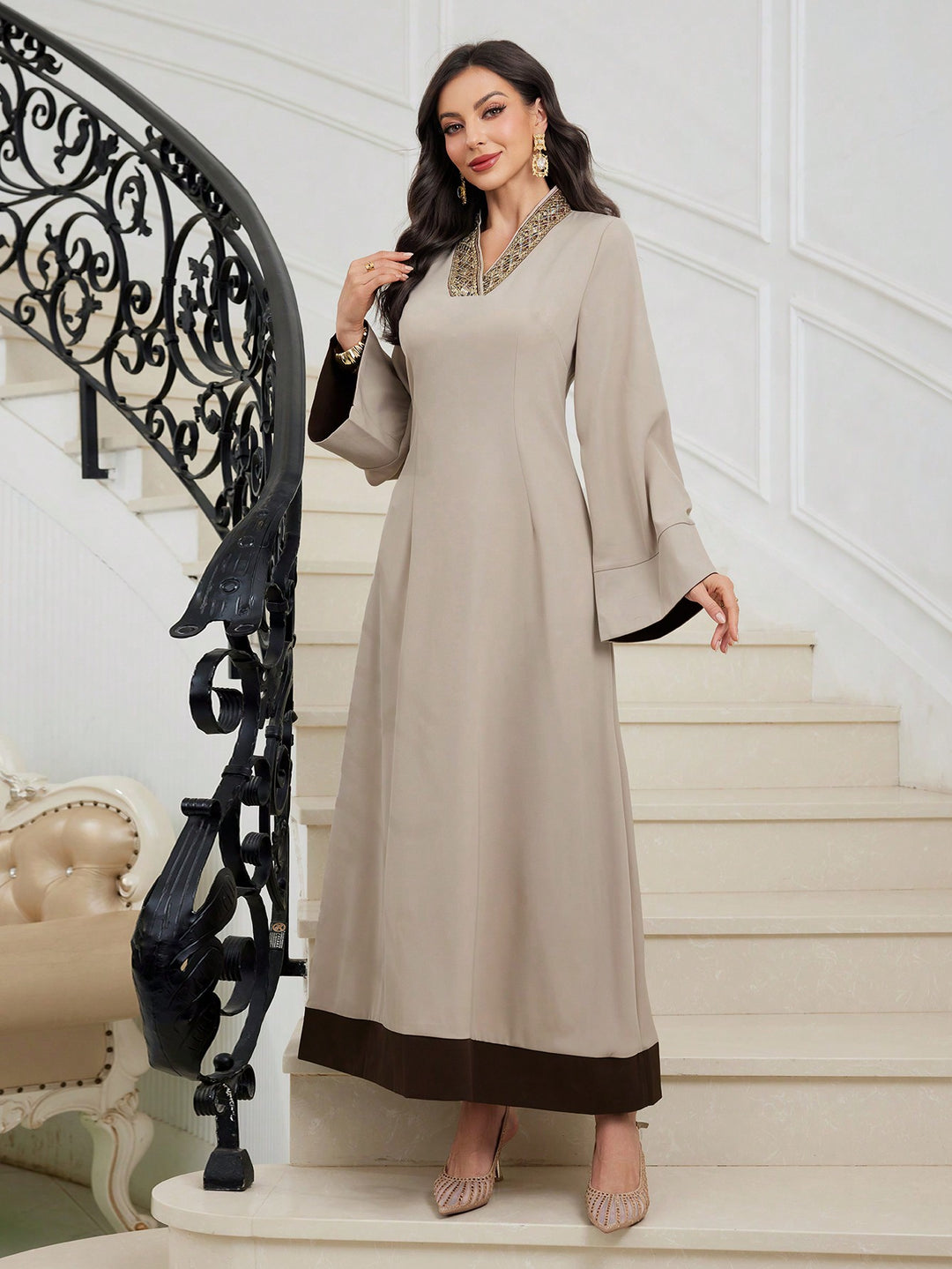 Rochie SHEIN, kaki