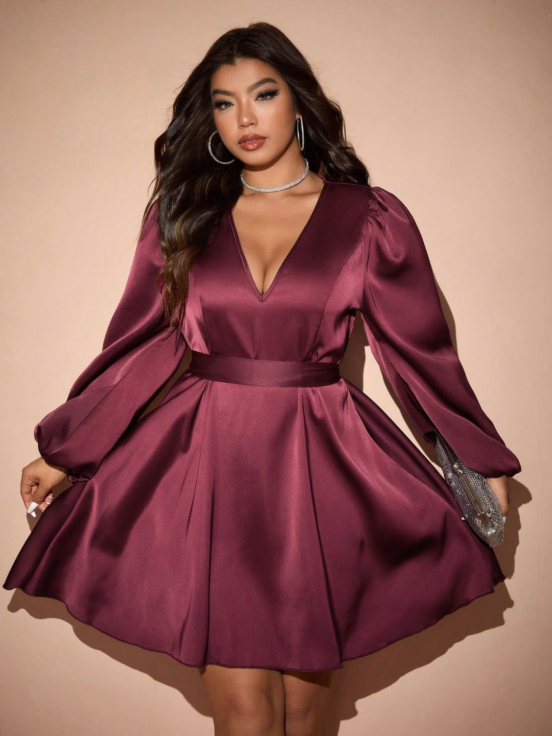 Rochie mini SHEIN, vișiniu